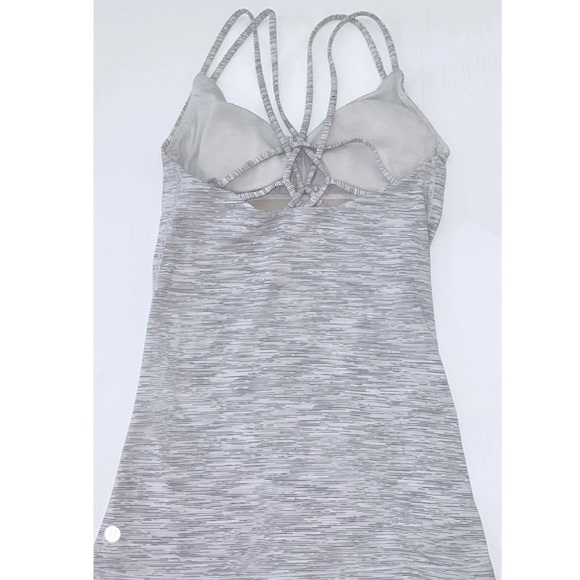 Lululemon grey stripped tank top - Picture 2 of 2